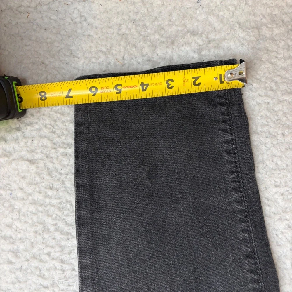 True Religion Kurt Slim Mens Faded Black Jeans Size 32 Made in USA Y2K Style